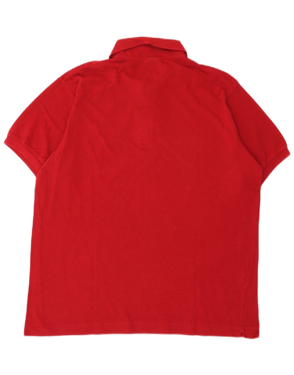 Lacoste Mens Polo Shirt Size 5 Large Red Cotton