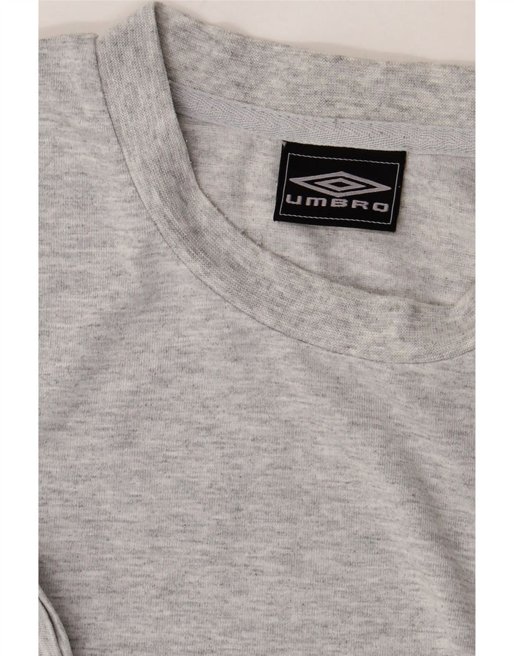 UMBRO Camiseta para hombre Top grande gris moteado