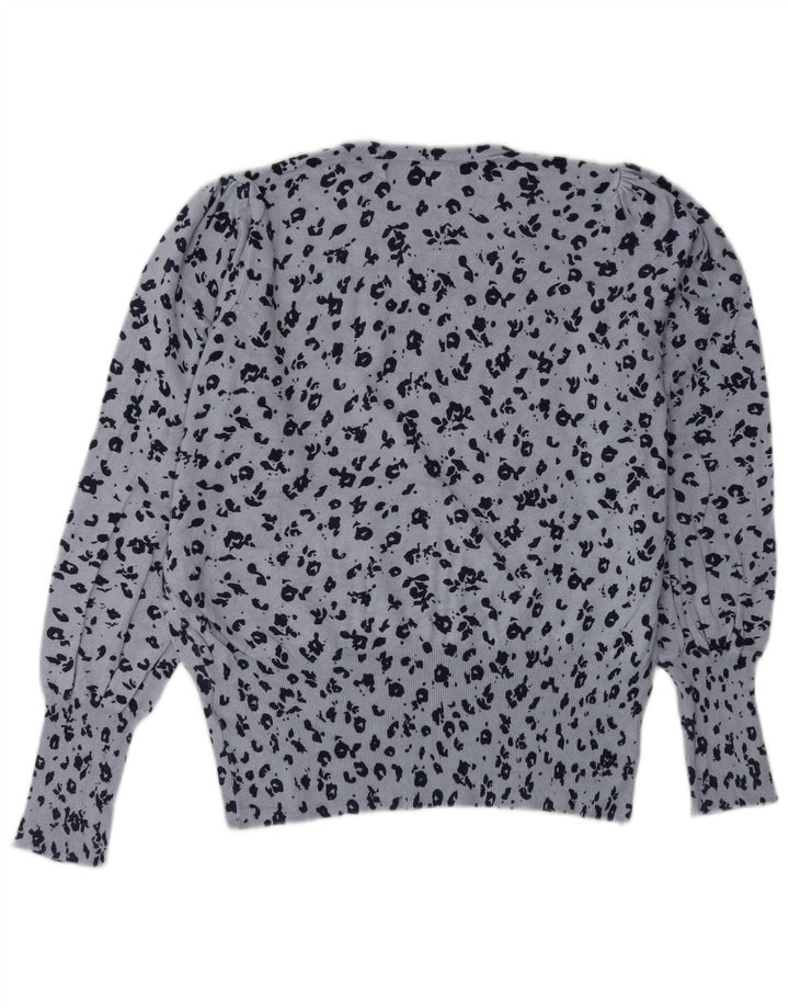 MARKS & SPENCER Suéter tipo jersey con cuello redondo para mujer Reino Unido 44 Azul grande