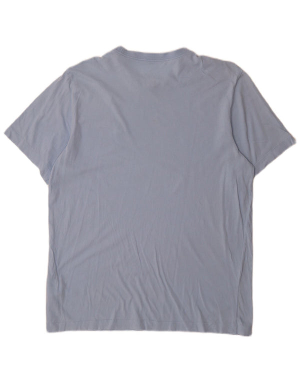 Camiseta Nike Hombre Top Grande Azul Algodón