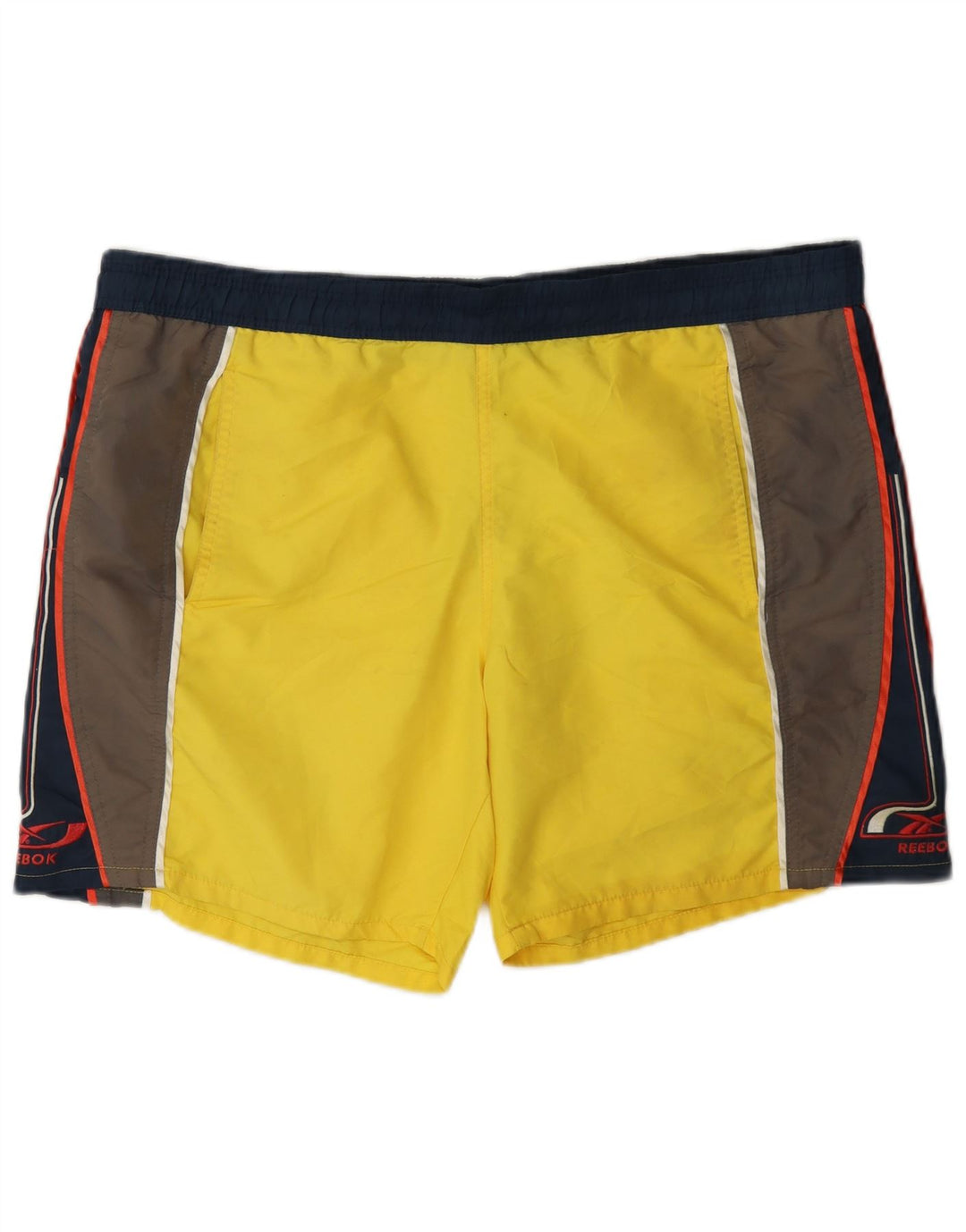 Reebok - Pantalones cortos deportivos para hombre, talla grande, color amarillo
