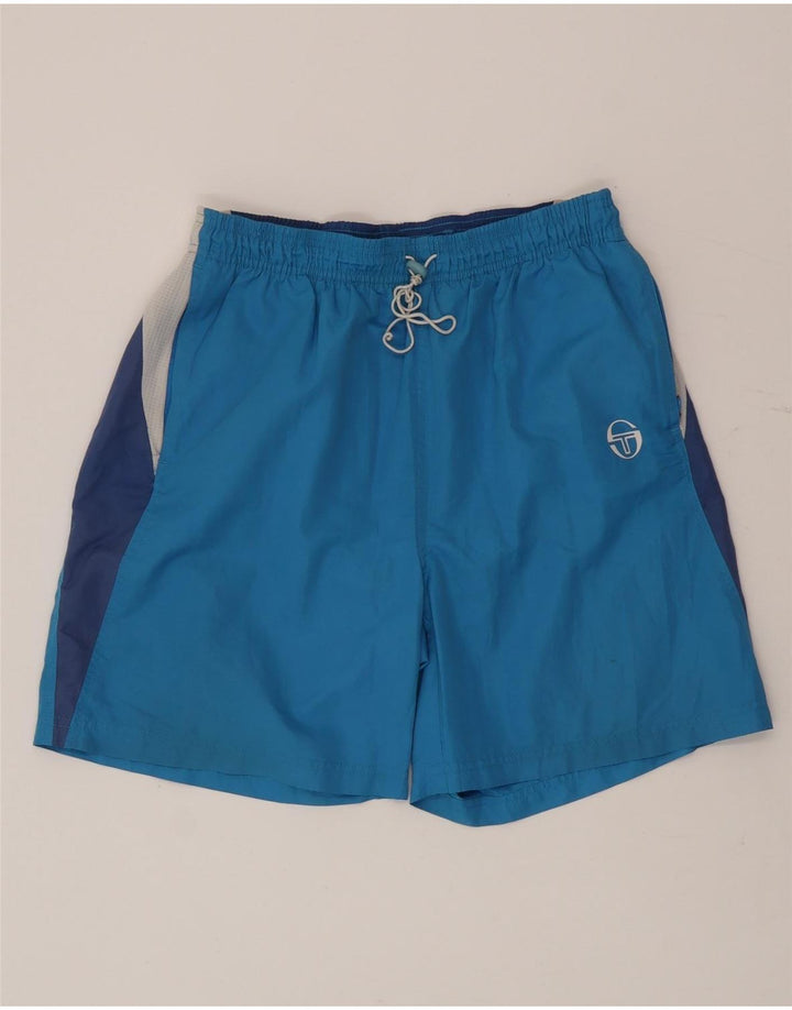 Shorts Deportivos Sergio Tacchini Hombre Azul Medio Colorblock