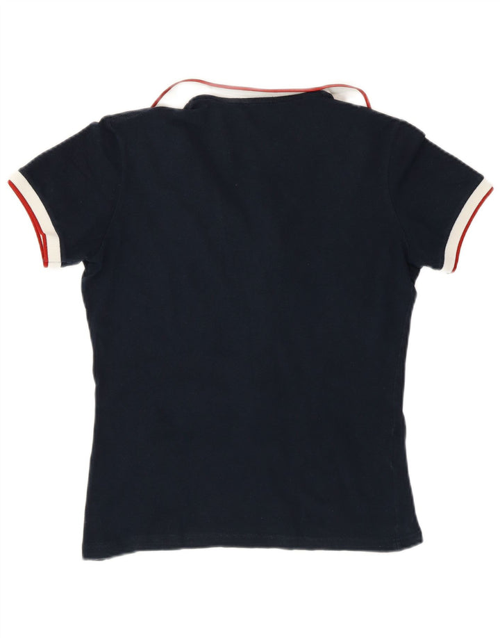 FRED PERRY Polo para mujer UK 12 Medium Azul marino