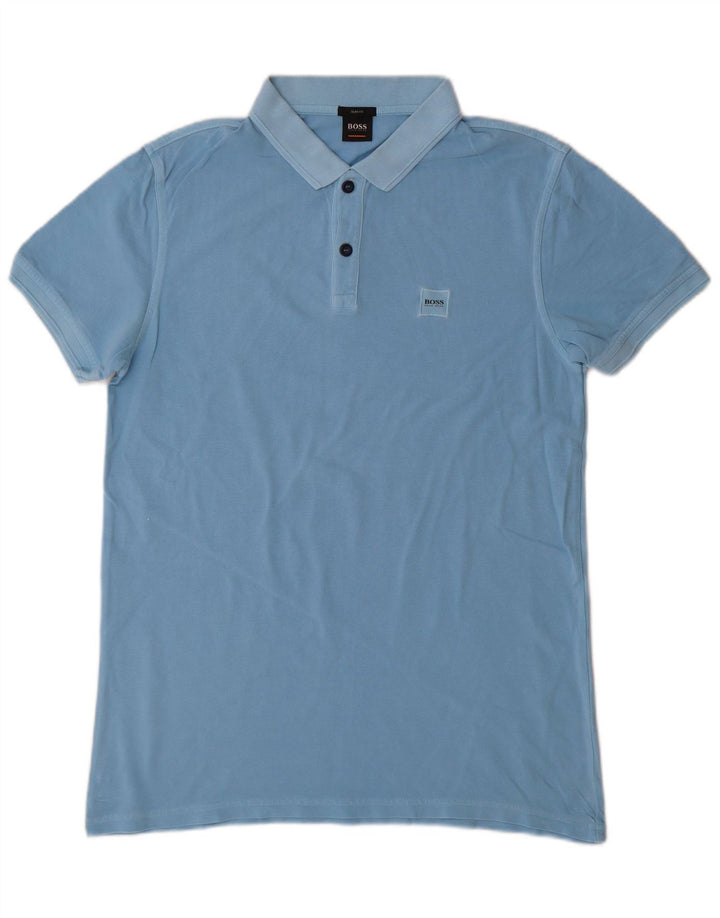 Hugo Boss Hombre Polo Slim Fit Azul Grande