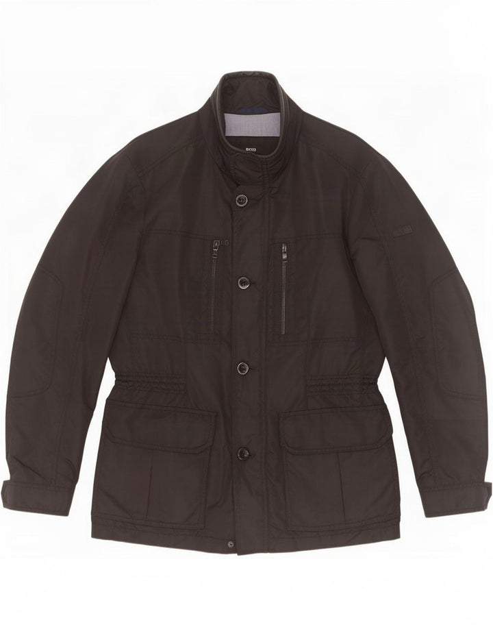 Hugo Boss Chaqueta utilitaria para hombre EU 50 Grande Poliamida negra