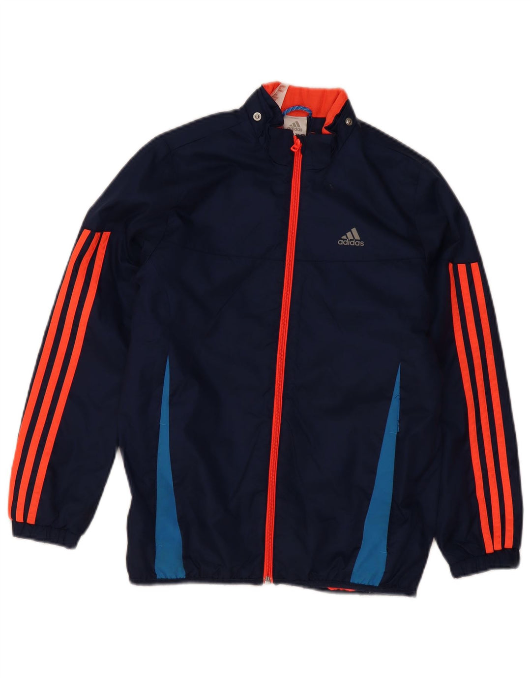 Adidas Chaqueta cortavientos para niño 11-12 años Azul marino Colorblock Poliamida