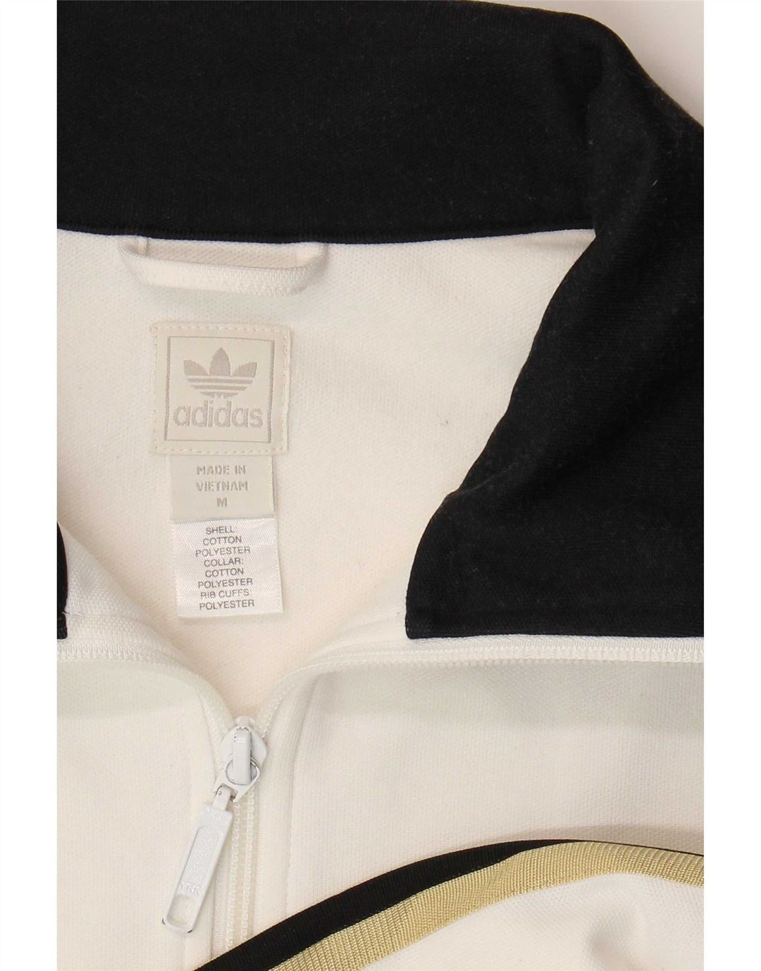 Adidas Hombre Chándal Top Jacket Medium Blanco Colorblock Poliéster