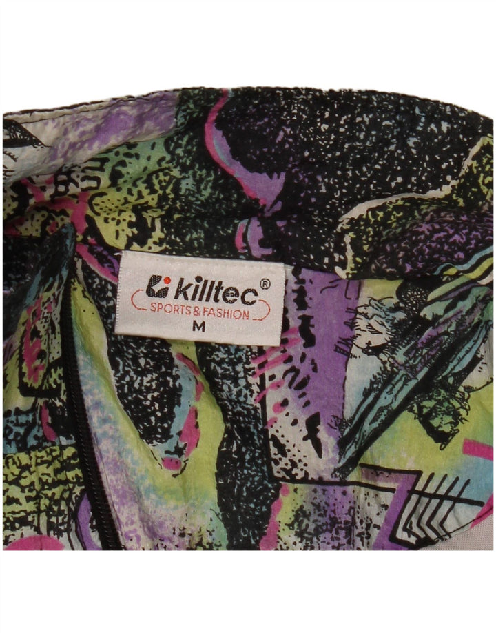 Killtec Mens Graphic Chándal Top Chaqueta Mediano Negro Colorblock