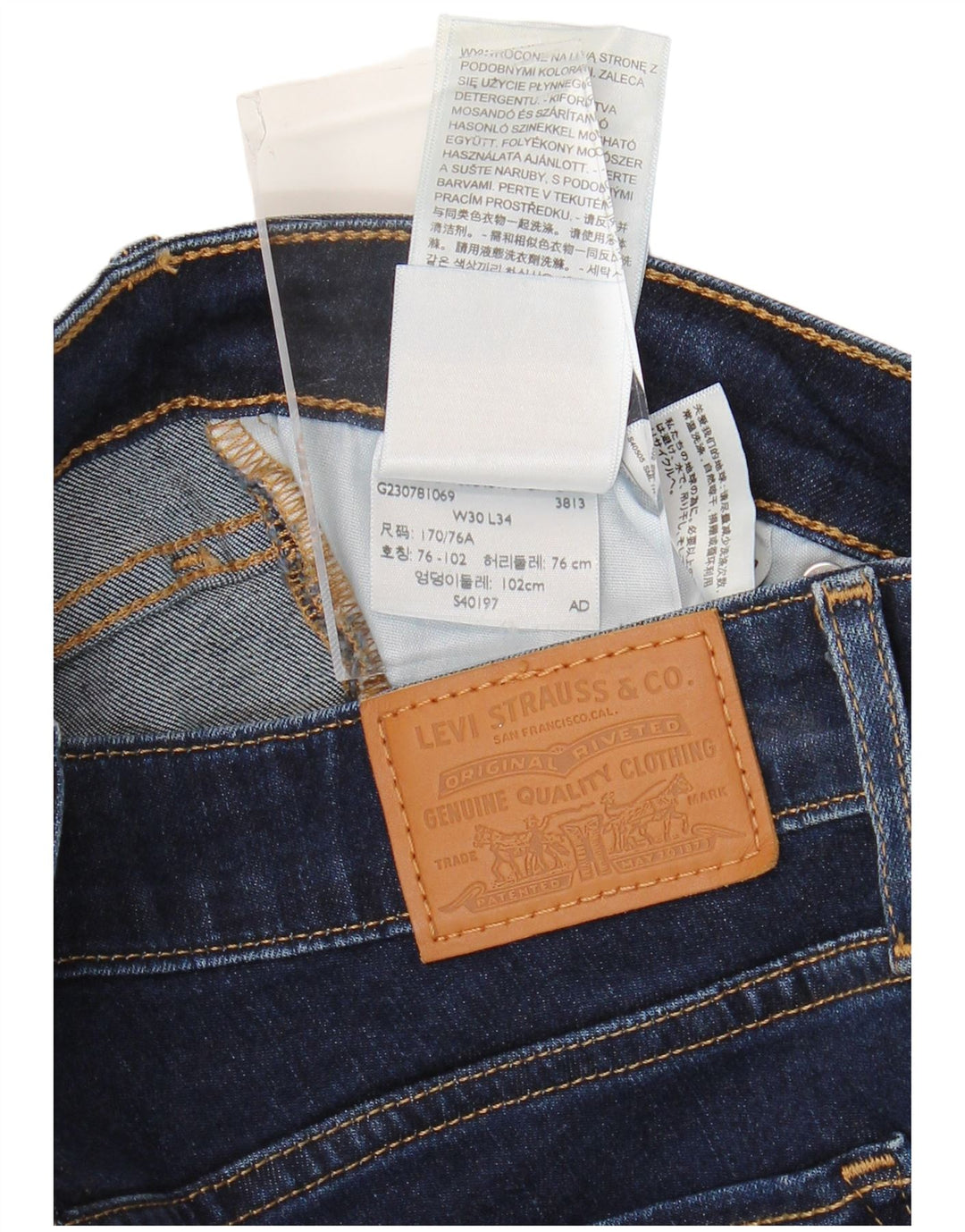 LEVI'S Vaqueros Slim 712 para Mujer W30 L34 Algodón Azul Marino