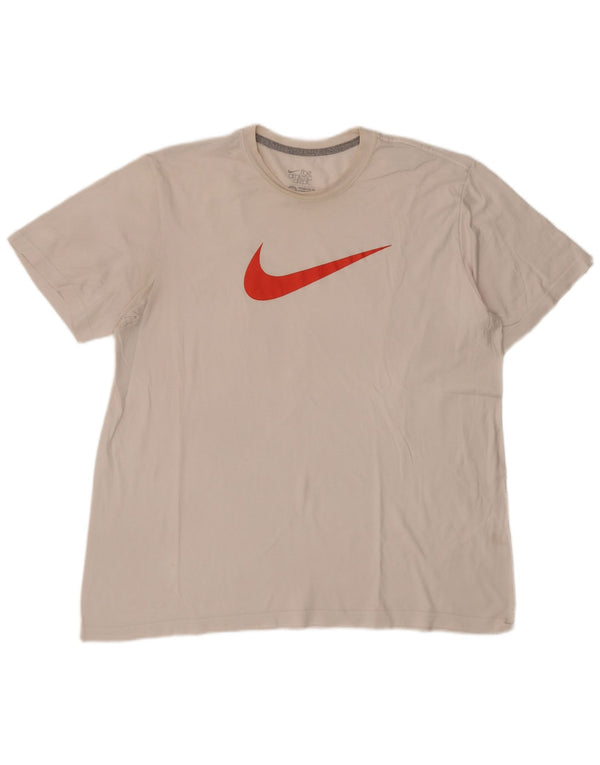 Nike Camiseta gráfica de ajuste estándar para hombre, 2XL, color blanco apagado