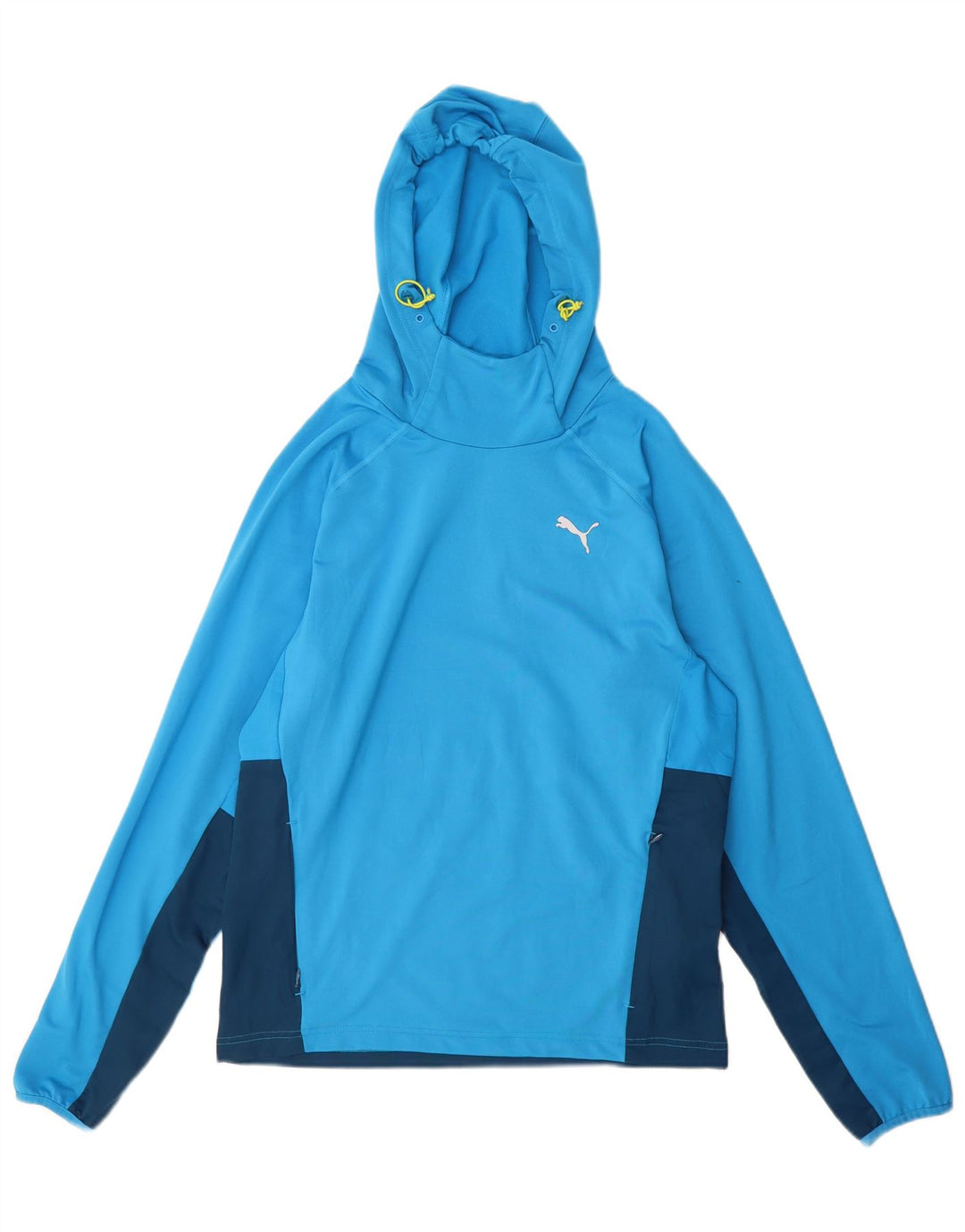 Puma Hombre Sudadera Con Capucha Jumper Small Azul Colorblock Poliéster
