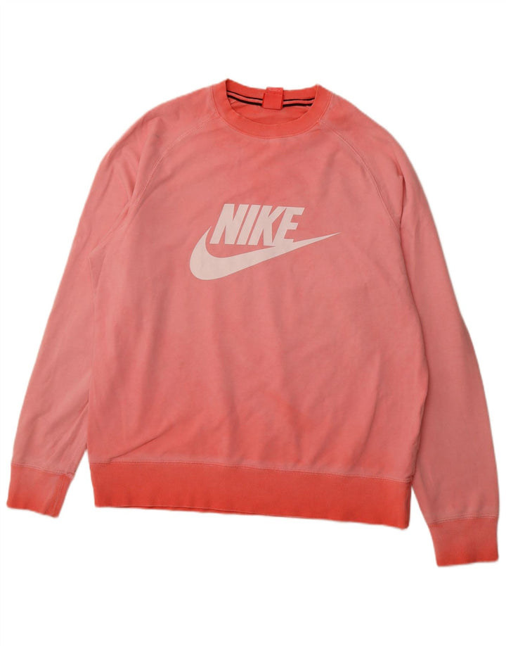 NIKE Hombre Sudadera Gráfica Jumper XL Algodón Rosa