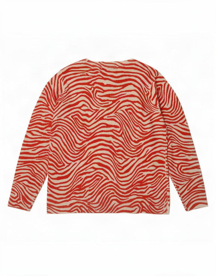 Marks & Spencer Jersey con cuello barco para mujer, talla 44, talla M, color rojo