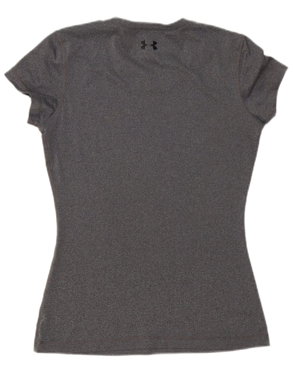 Under Armour Camiseta Heat Gear para mujer Top UK 10 Small Grey Moteado