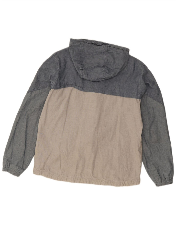 Marks & Spencer Chaqueta cortavientos con capucha para niños 12-13 años Bloque de color gris