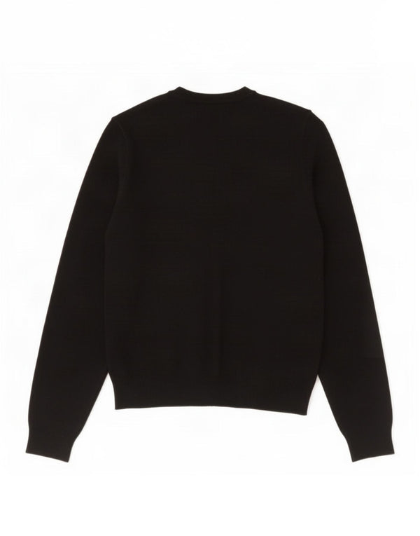 Marks & Spencer Suéter tipo cárdigan corto para mujer UK 42 Viscosa negra mediana