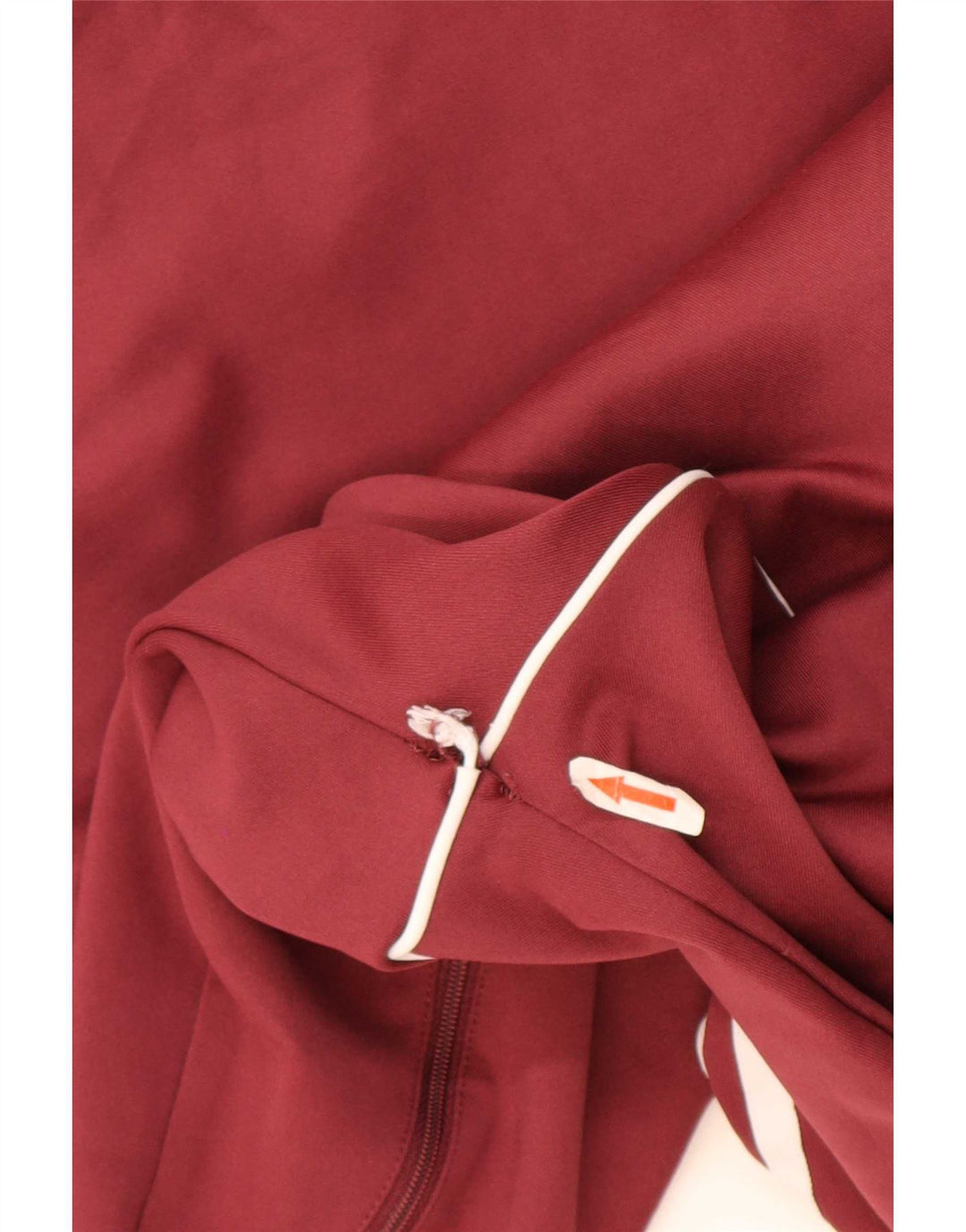 Adidas Mens Chándal Top Chaqueta Pequeña Borgoña