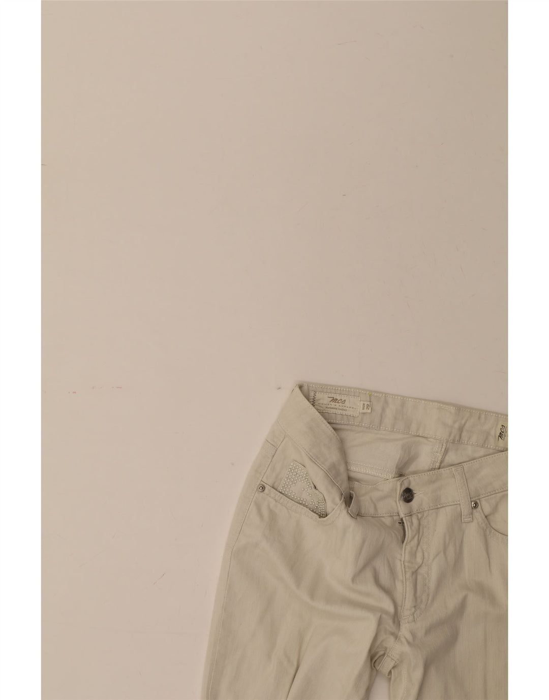 MARLBORO CLASSICS Womens Straight Jeans W29 L30 White Cotton Vintage Marlboro Classics and Second-Hand Marlboro Classics from Messina Hembry 