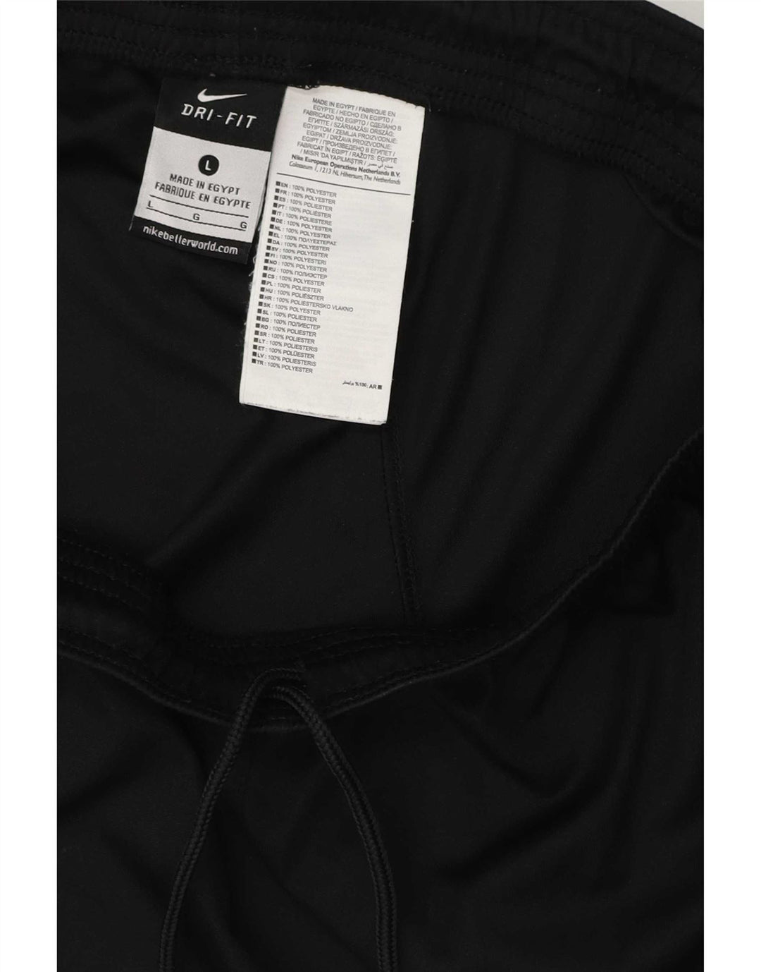 Nike Dri Fit - Pantalones cortos deportivos para hombre (poliéster), color negro