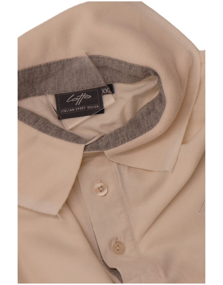 LOTTO Polo Hombre 2XL Blanco