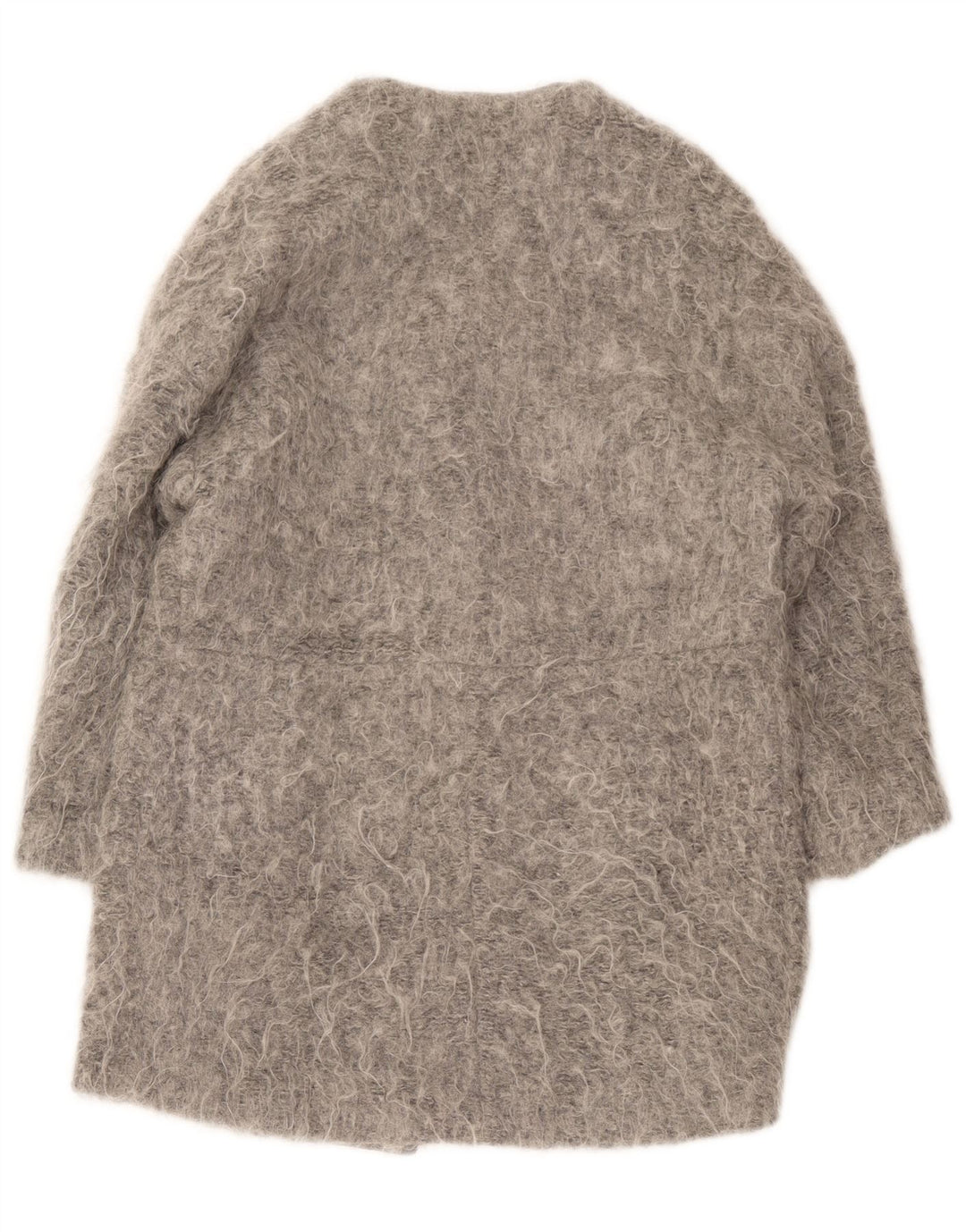 Zara Mujer Abrigo UK 44 Gris Medio