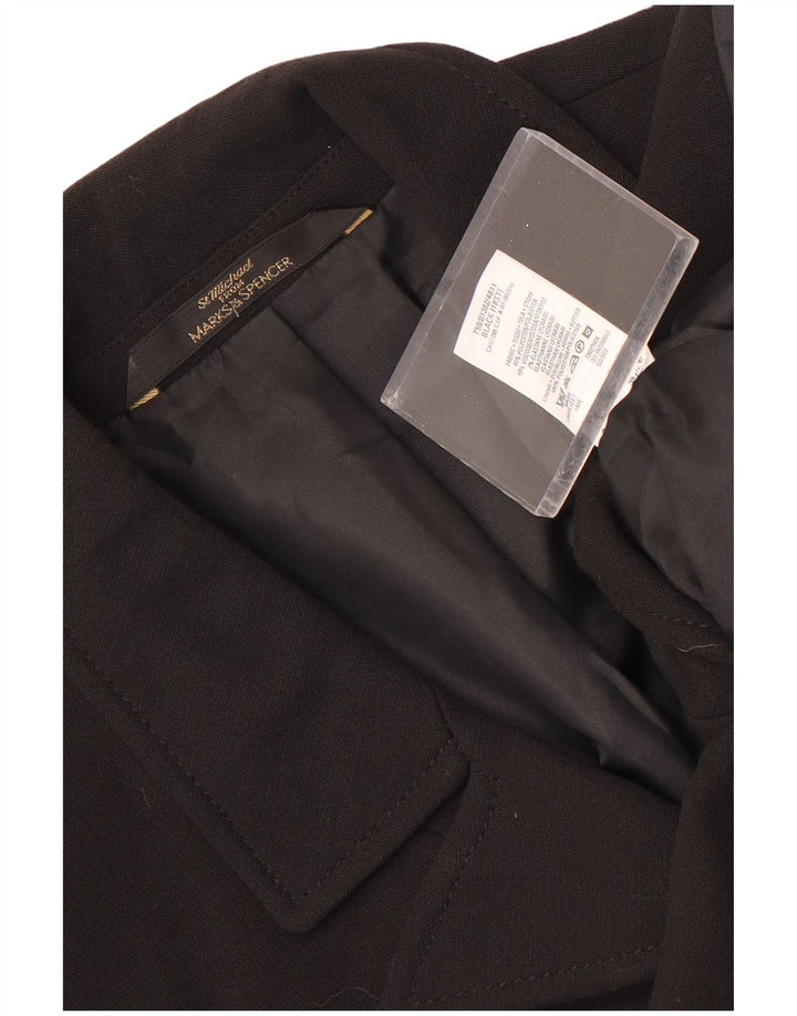 Marks & Spencer Abrigo St. Michael para mujer UK 40 XL Poliéster negro