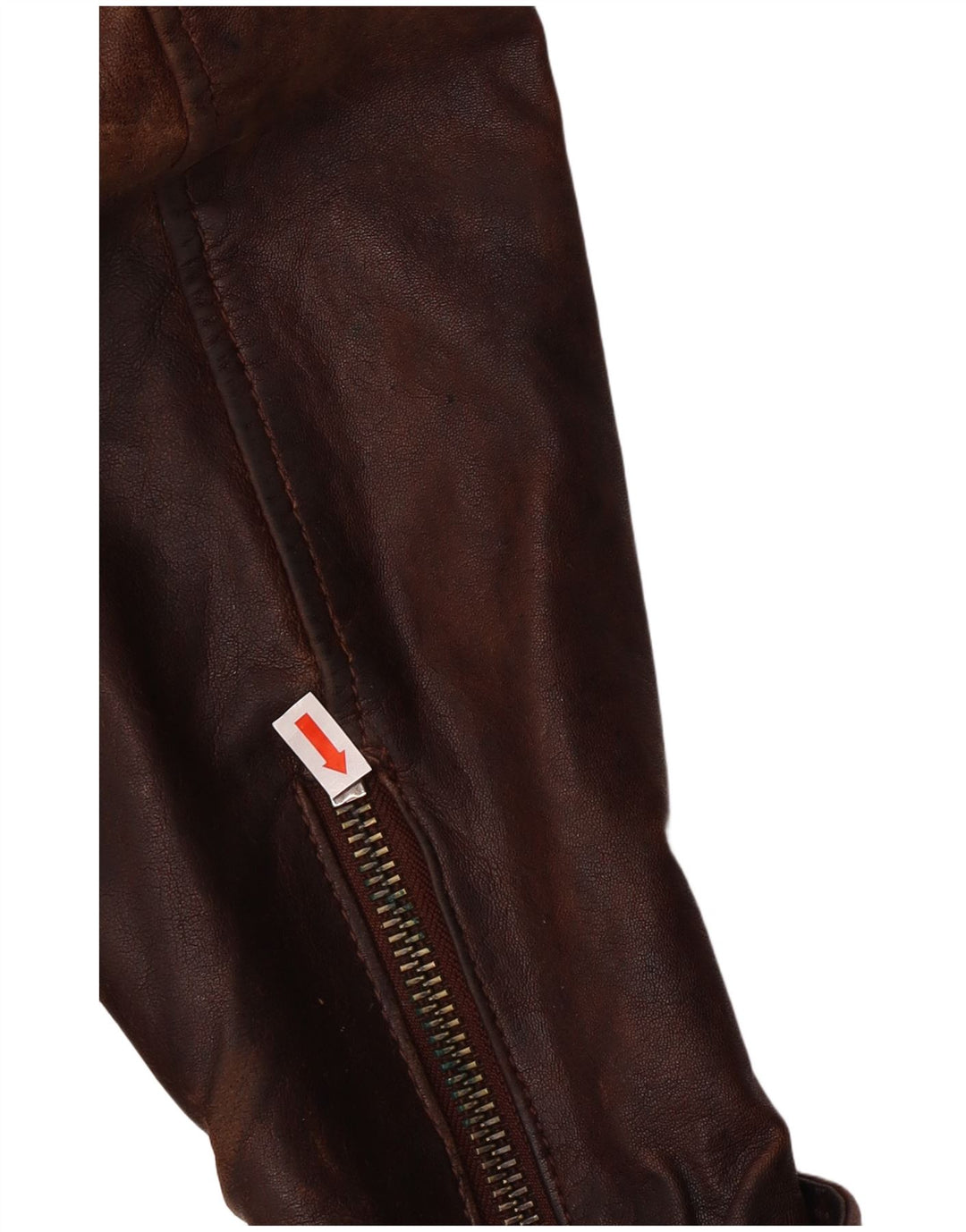 Be Edgy Chaqueta de cuero para hombre UK 38 Cuero marrón medio