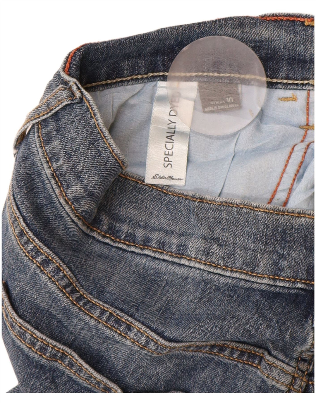 Eddie Bauer Jeans ajustados para mujer US 10 Large W32 L30 Algodón azul