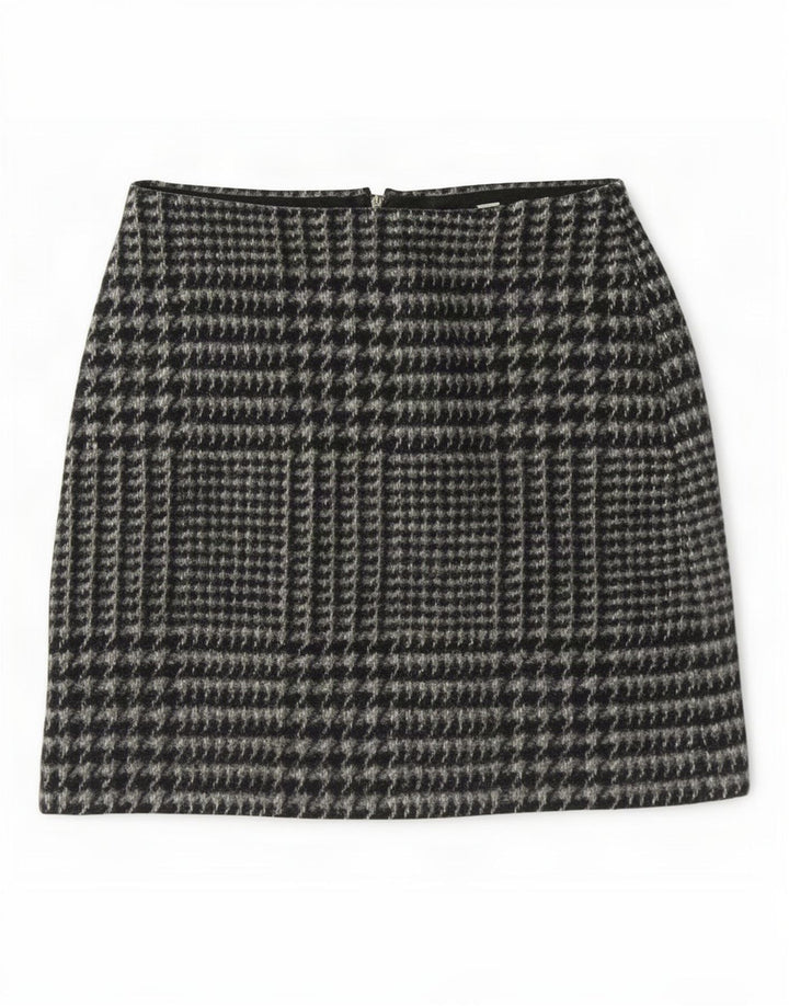 Jack Wills Minifalda para mujer UK 8 Small W28 Poliéster de pata de gallo gris