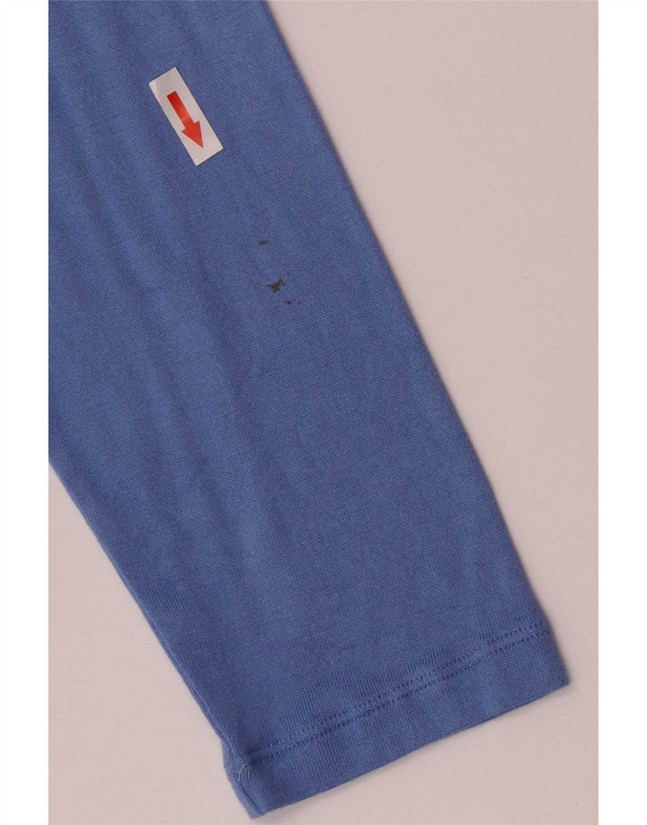 Marks & Spencer Top para mujer de manga larga UK 46 Viscosa azul grande