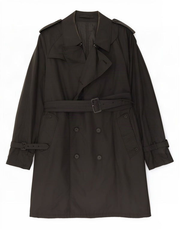 Aquascutum Gabardina para hombre UK 44 2XL Negro Clásico
