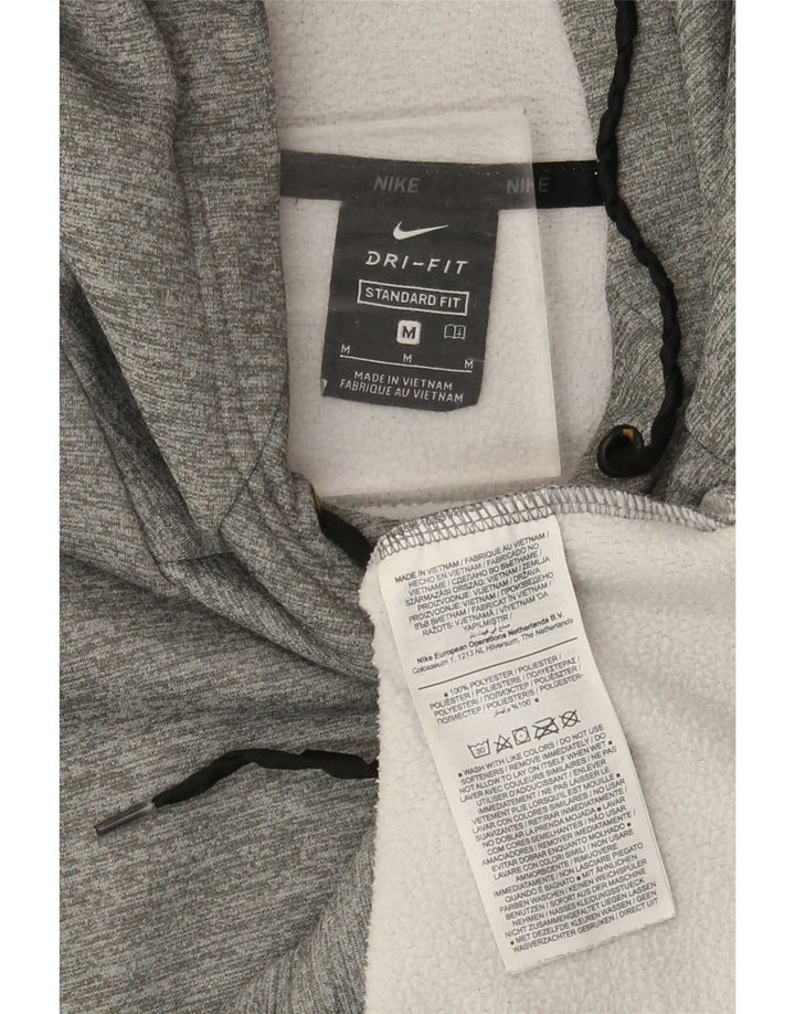 Jersey con capucha Nike Dri Fit Standard Fit para hombre Poliéster moteado gris medio