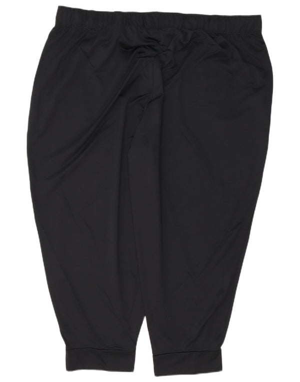 Nike Dri Fit Capri Chándal para Mujer Pantalones Joggers UK 20 2XL Negro