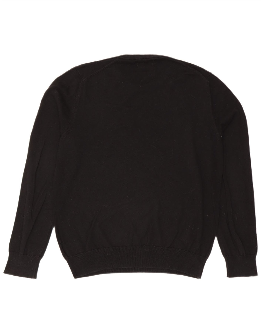 Marks & Spencer - Jersey de cuello redondo para hombre, talla grande, algodón negro