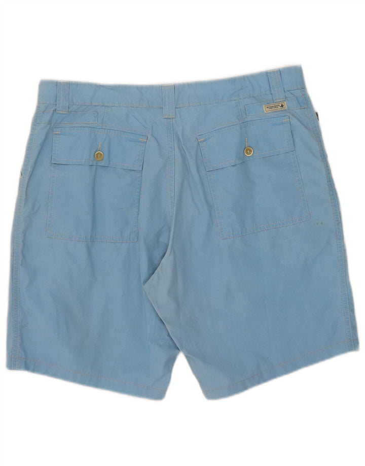 Brooksfield Pantalones cortos chinos para hombre W36 Algodón azul grande