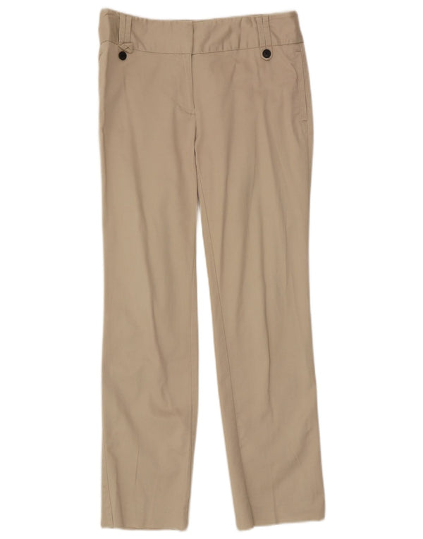 Zara Womens Straight Chino Trousers EU 36 XS W26 L28 Beige