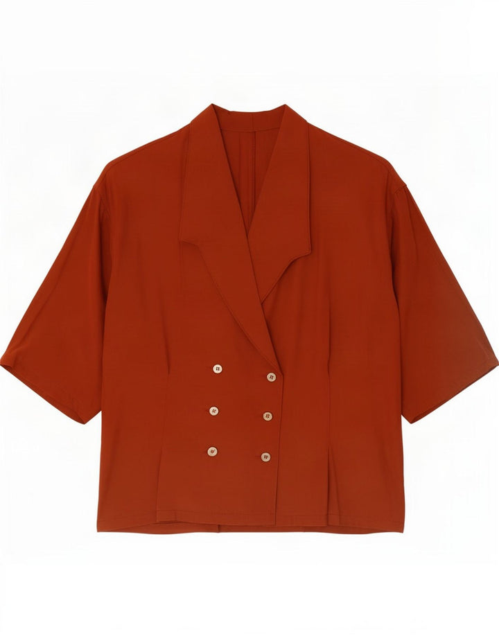 Blusa vintage para mujer UK 44 Medium Red