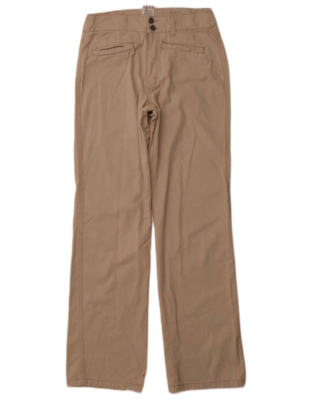 CALVIN KLEIN Pantalón casual recto para mujer W28 L32 Algodón beige