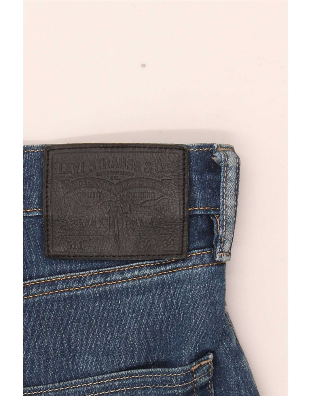Levi's Hombre 511 Slim Jeans W34 L34 Algodón Azul