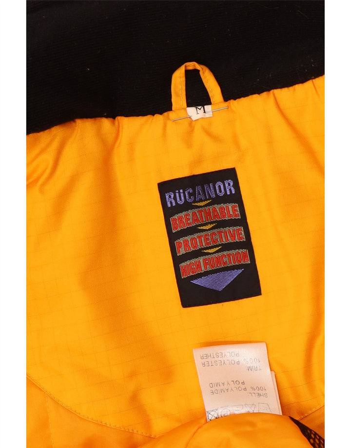 RUCANOR Chaqueta acolchada holgada para hombre UK 48 Medium Yellow Colourblock