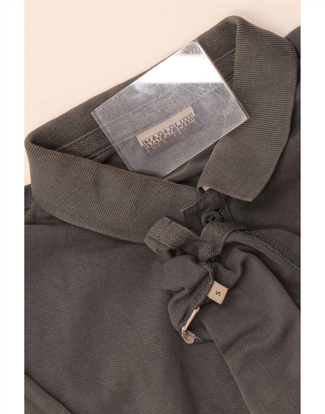 Napapijri Polo Geographic para hombre pequeño gris