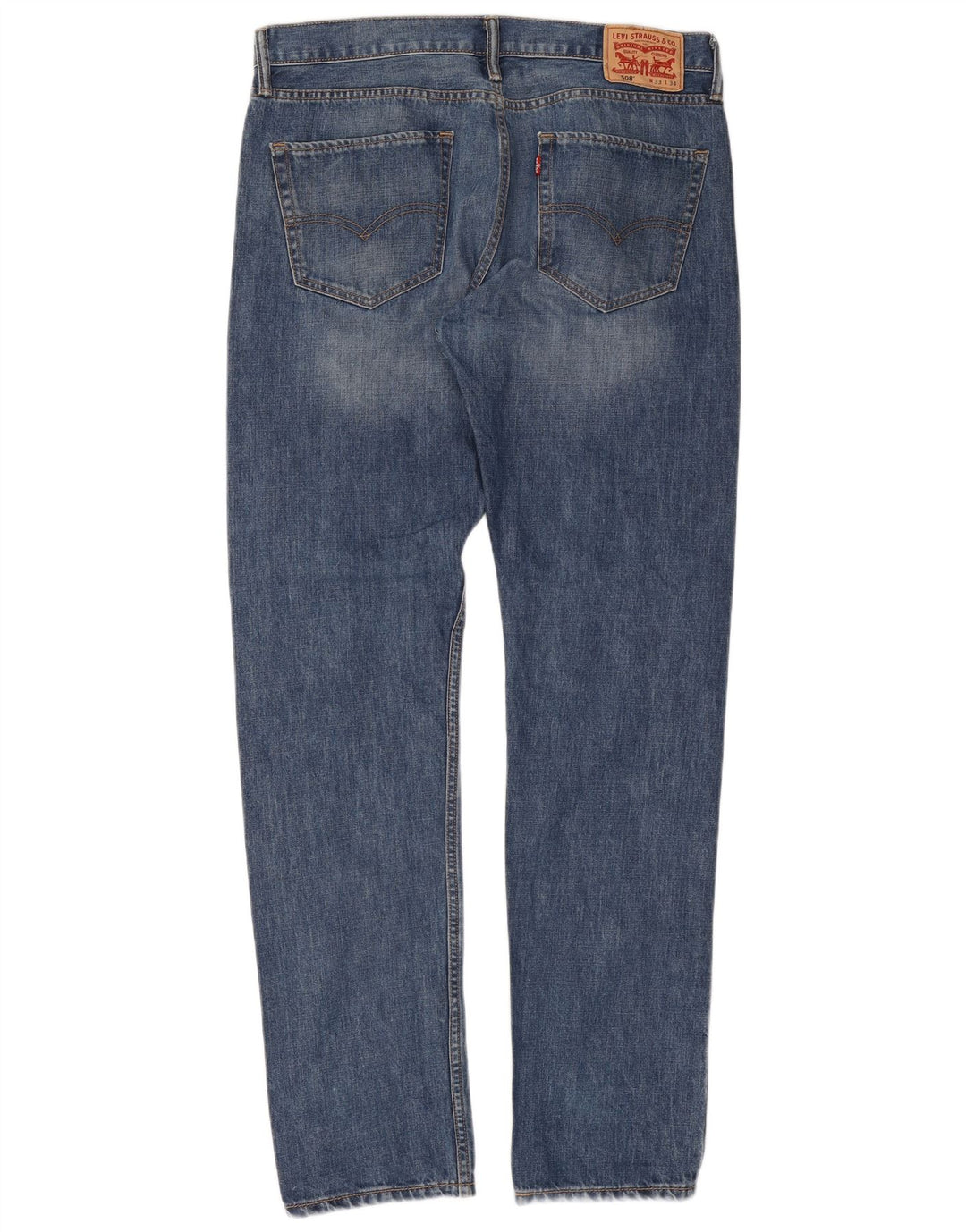 Vaqueros Levi's 508 Regular Tapered para hombre W33 L34 Algodón azul