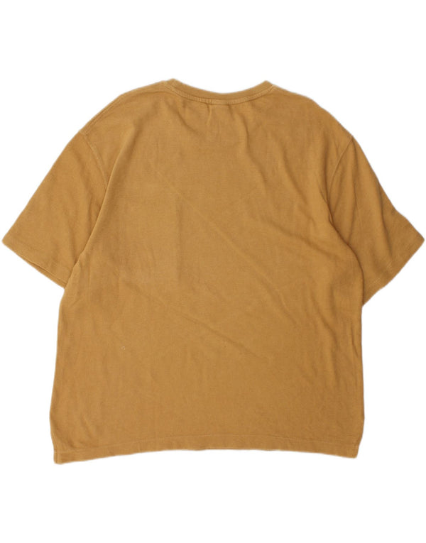 Zara Mujer Camiseta Extragrande Top UK 42 Marrón Medio
