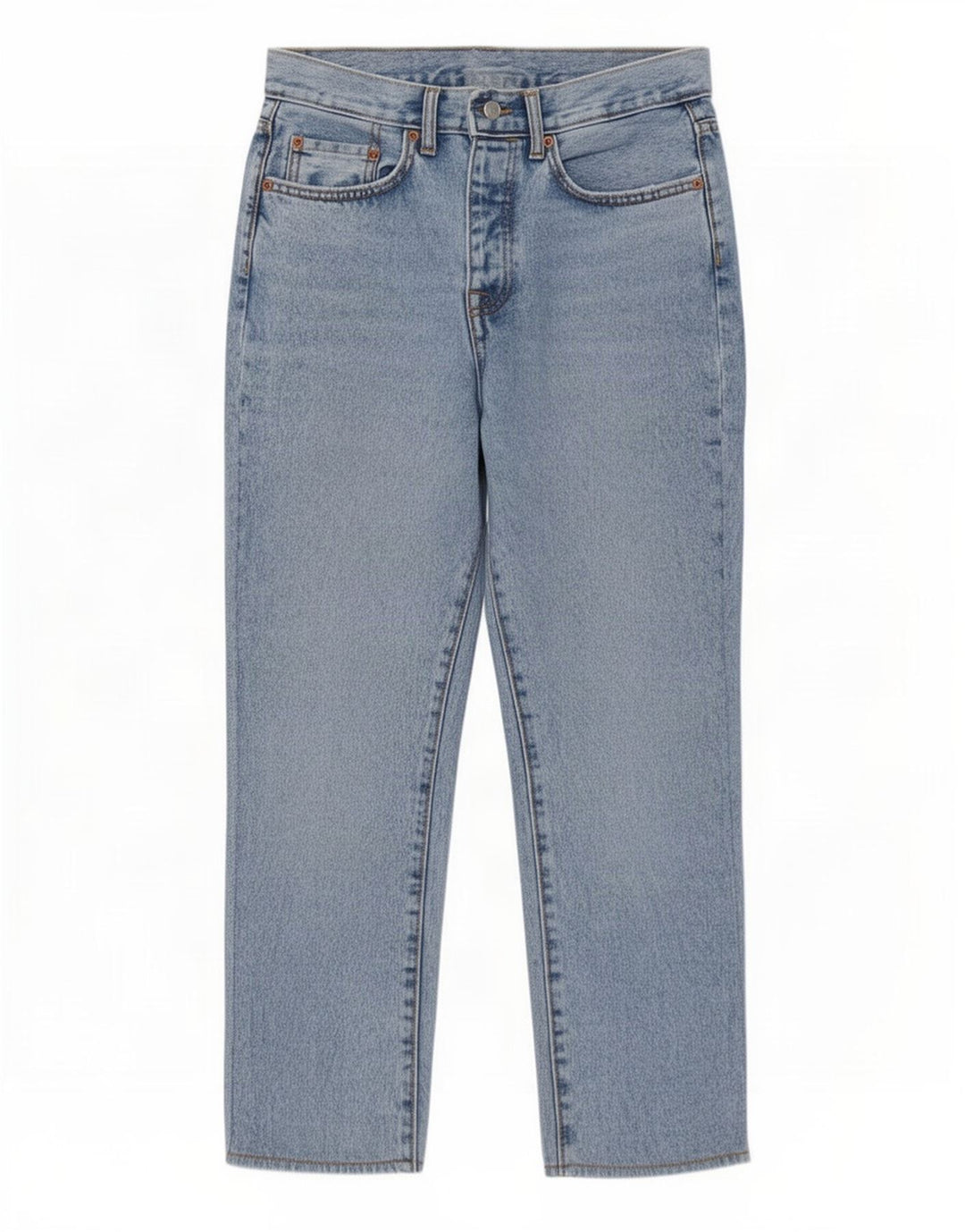 Zara Vaqueros Rectos Mujer EU 36 XS W29 L25 Azul