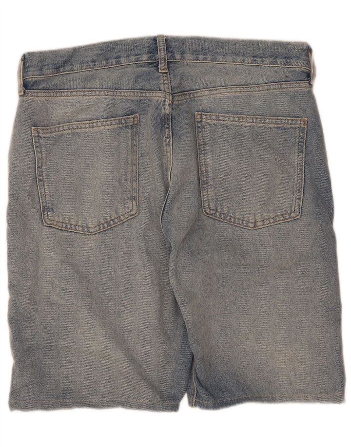 Zara Pantalones cortos de mezclilla para mujer EU 38 Small W28 Algodón azul