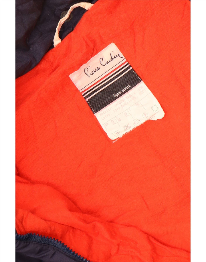 Pierre Cardin Chaqueta acolchada para hombre UK 42 XL Azul marino Colorblock