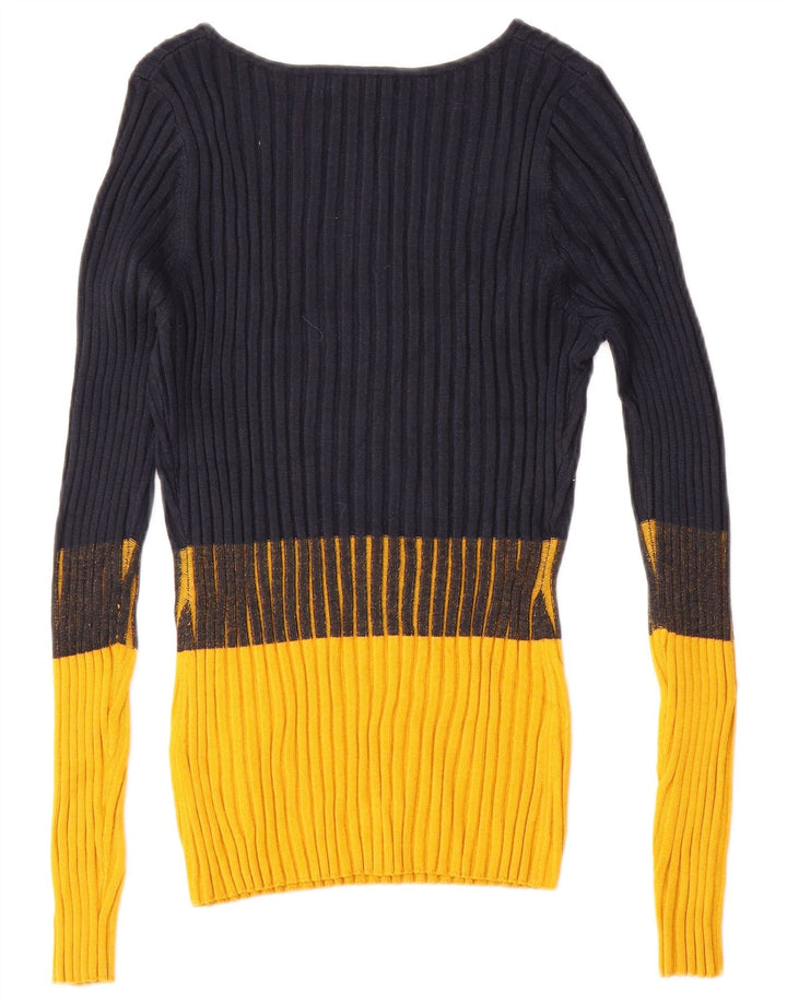 Karen Millen - Jersey para mujer con cuello barco, talla 40, talla M, color azul marino