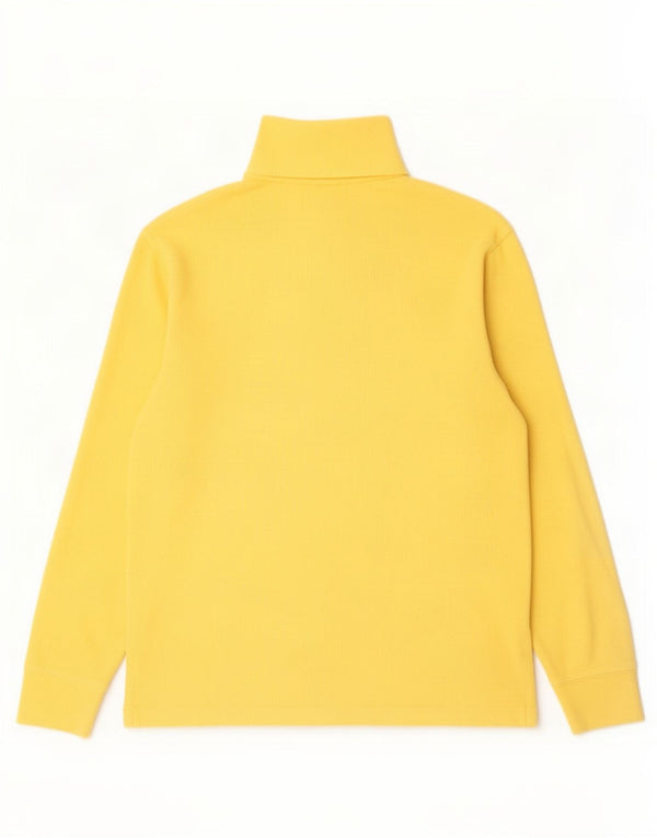 Polo Ralph Lauren - Sudadera con cuello y cremallera para hombre, jersey de algodón amarillo medio