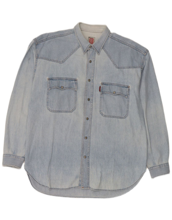 Casucci Camisa Vaquera Hombre XL Algodón Azul