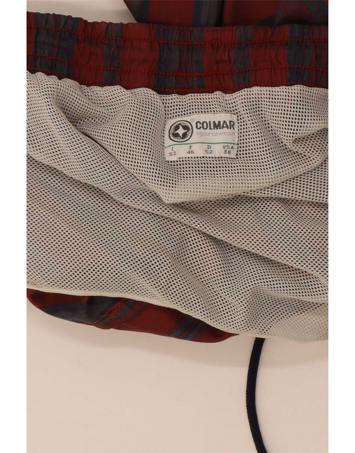 Bañador Hombre Colmar IT 52 Large Poliamida A Rayas Rojas